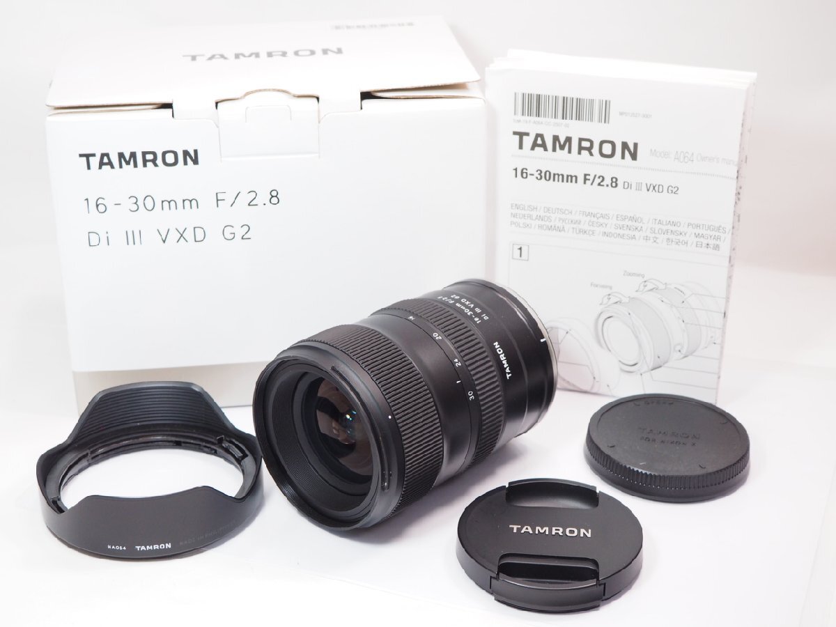 【 極美品 】TAMRON 16-30mm F2.8 Di III VXD G2 A064Z ニコン Z用 マウント レンズ 元箱付 タムロン [管TM9416拍卖