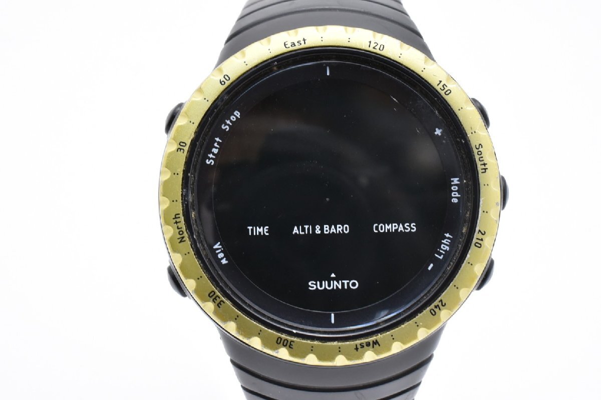 SUUNTO スント ブラック デジタル ラウンド 3BAR Quartz 腕時計 クロノグラフ 登山ウォッチ ヴィンテージ拍卖