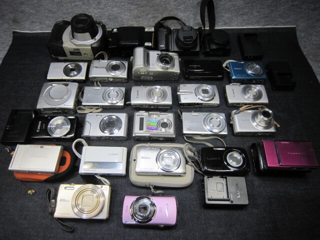 ◆中古・ジャンク デジタルカメラ まとめて セット/大量 コンデジ CANON IXY NIKON COOLPIX RICOH GXR 他 現状◆拍卖