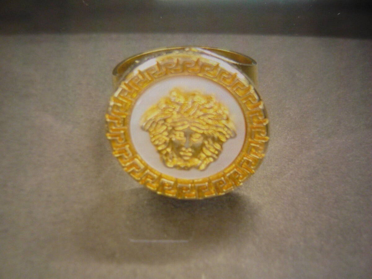 現状品 GIANNI VERSACE リング メデューサ 指輪 アクセサリー ヴェルサーチ 激安1円スタート拍卖