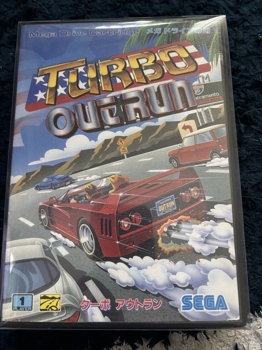 MDソフト メガドライブ TURBO OUTRUN ターボアウトラン UVカットケース付き 1円スタート拍卖