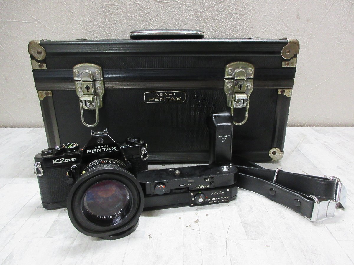 1円 ASAHI PENTAX K2DMD Ni-Cd BATTERY PACK M SMC PENTAX 1:1.2 50mm ケース付 【星見】拍卖