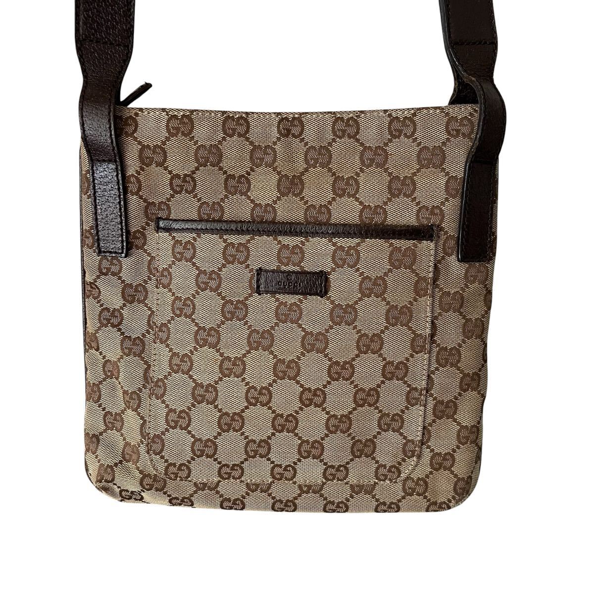 ★正規品★100円スタート★ GUCCI グッチ 122793 GGキャンバス ショルダーバッグ 斜めがけ メッセンジャーバッグ拍卖