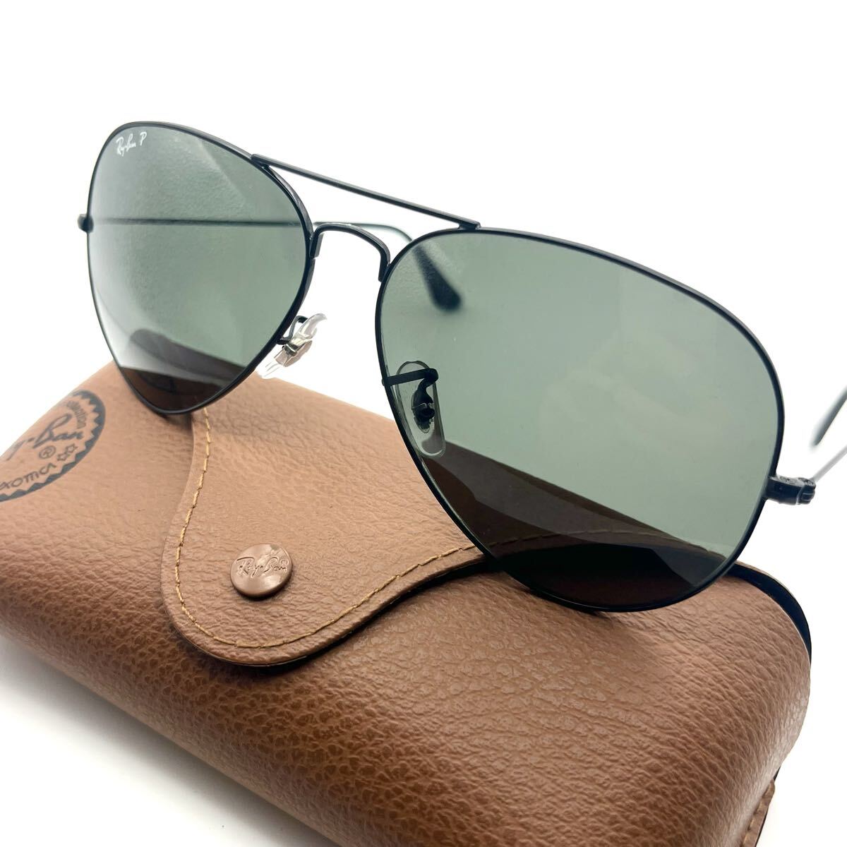 【1円出品】 1スタ 美品 Ray-Ban レイバン RB3025 AVIATOR LARGE METAL ティアドロップ アイコン アビエーター 偏光グラス サングラス 黒拍卖