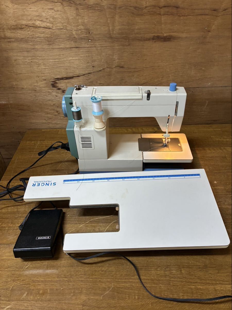 SINGER シンガー LW103A PROFESSIONAL 職業用電動ミシン フットコントローラー付き 動作確認済み拍卖