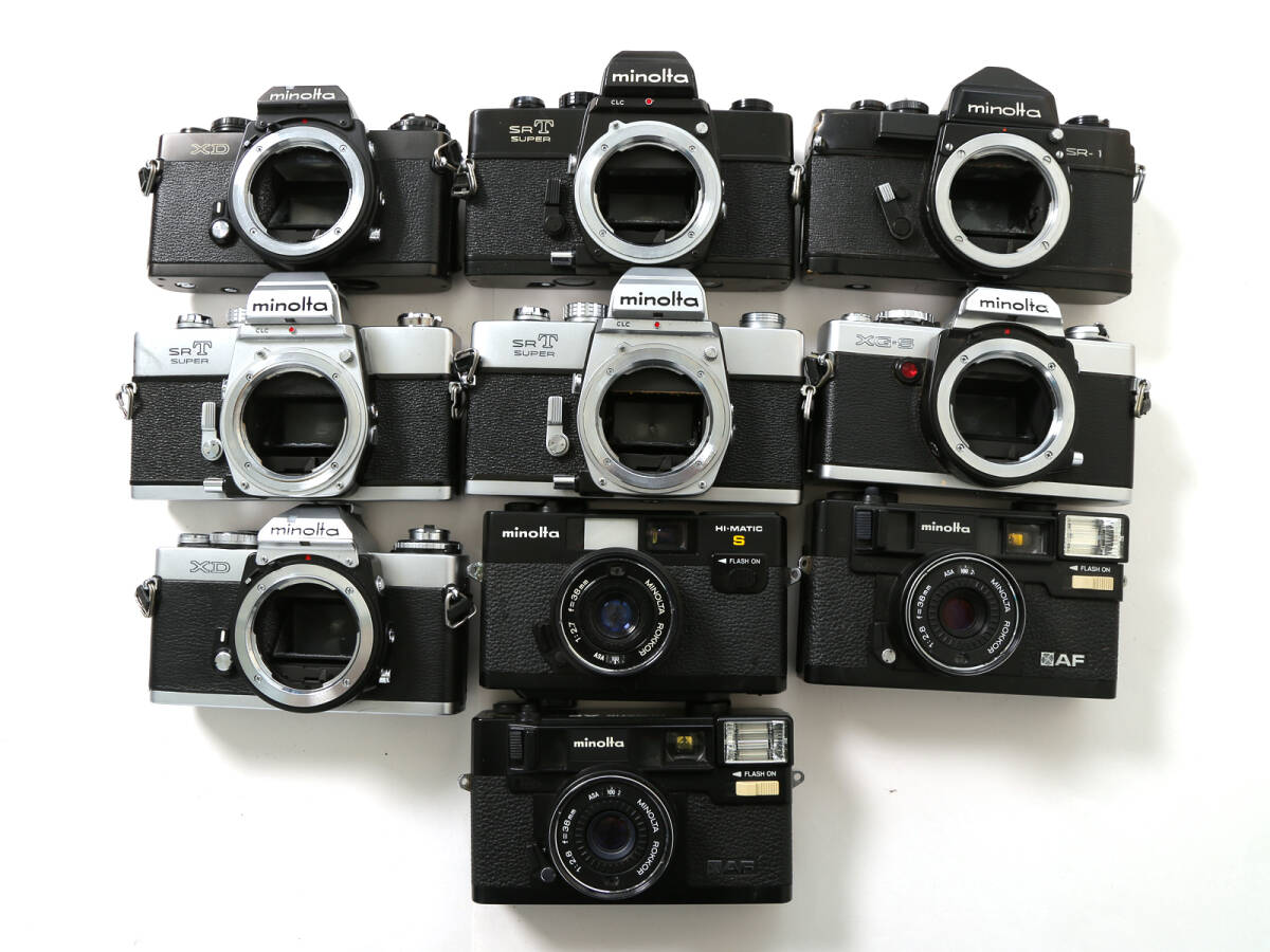 MINOLOTA ミノルタ XD SR-1 XG-S SRT HI-MATIC など フィルムカメラ まとめて 10台拍卖