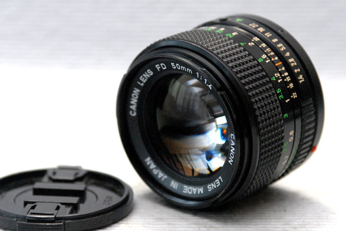 Canon キャノン 純正 NEW FD 50mm 高級単焦点レンズ 1:1.4 希少品拍卖