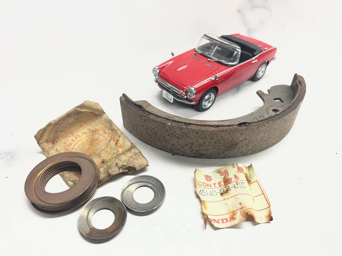 HONDA Genuine parts s800 brake shoe 45140-504-000 ブレーキシュー 純正部品 プラスおまけ 送料無料拍卖