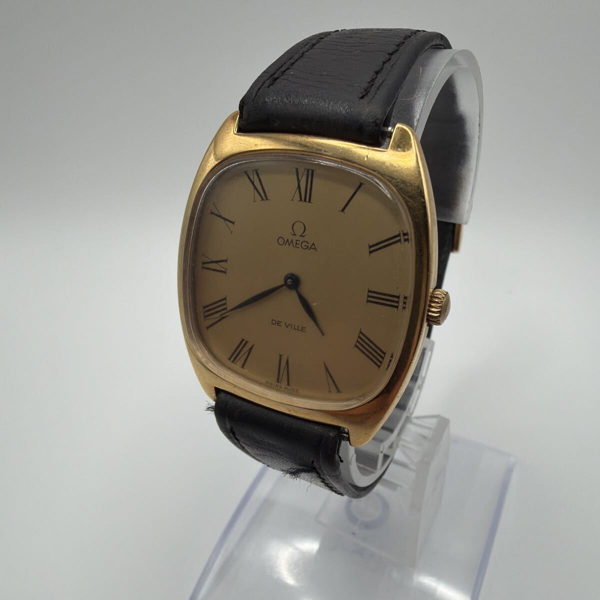 OMEGA オメガ DE VILLE デビル スクエア ゴールド メンズ 自動巻き 稼働 TWM4137拍卖