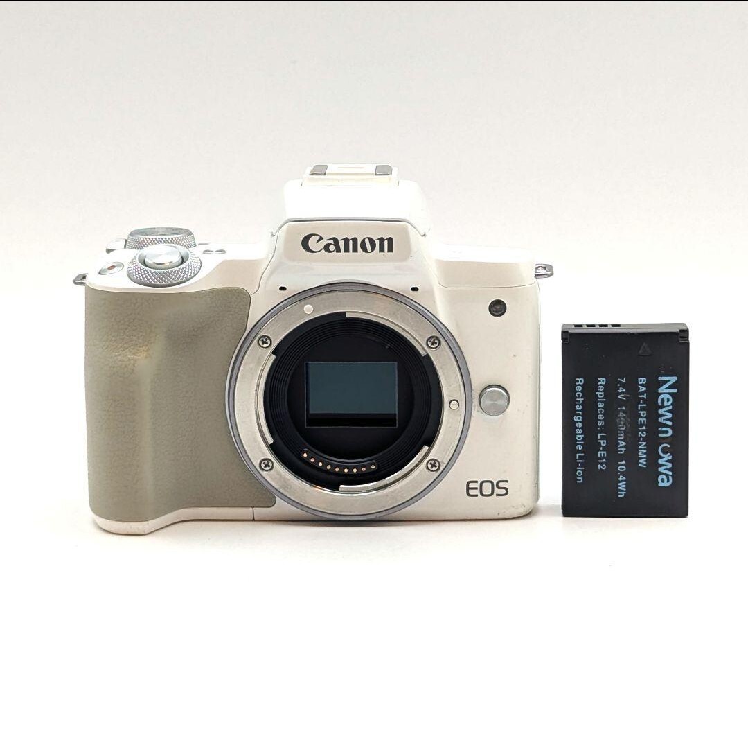 Canon EOS Kiss M ボディ ホワイト キャノン ミラーレス一眼レフ カメラ 動作品拍卖