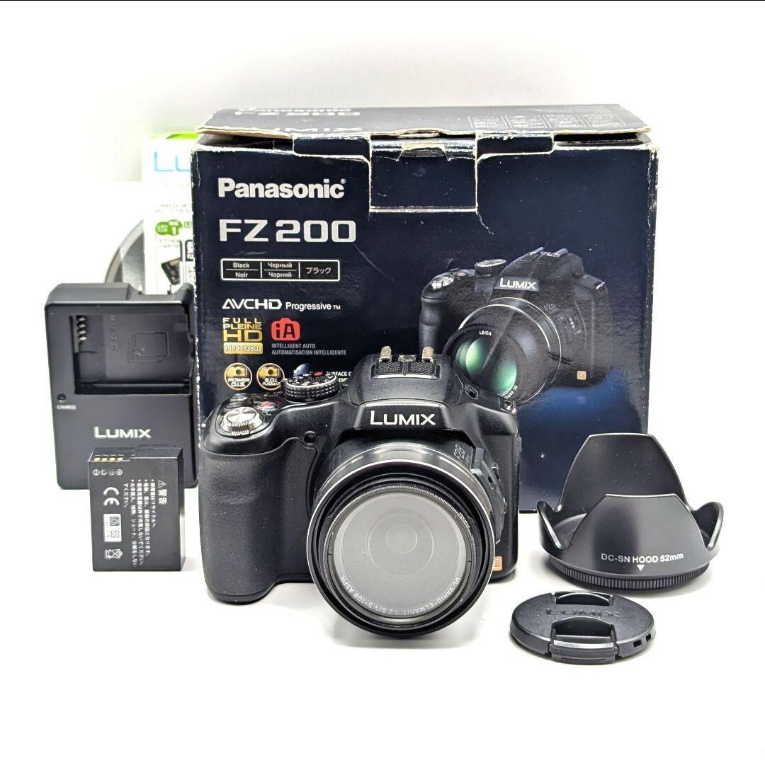 Panasonic LUMIX DMC-FZ200 ブラック パナソニック ルミックス コンパクトデジタルカメラ 動作品拍卖