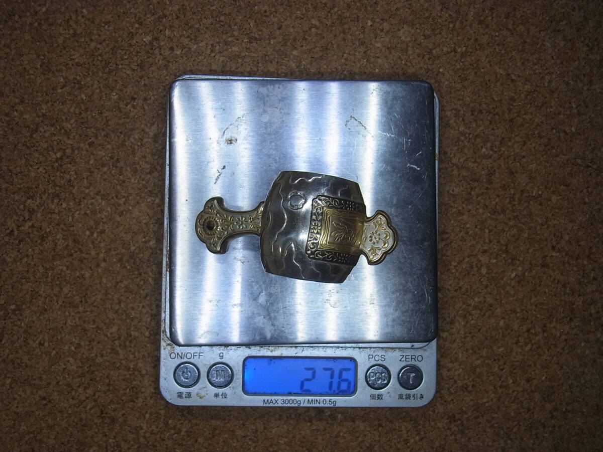 銀製 打ち出の小づち 銀製刻印あり 重量 27.6g 拍卖