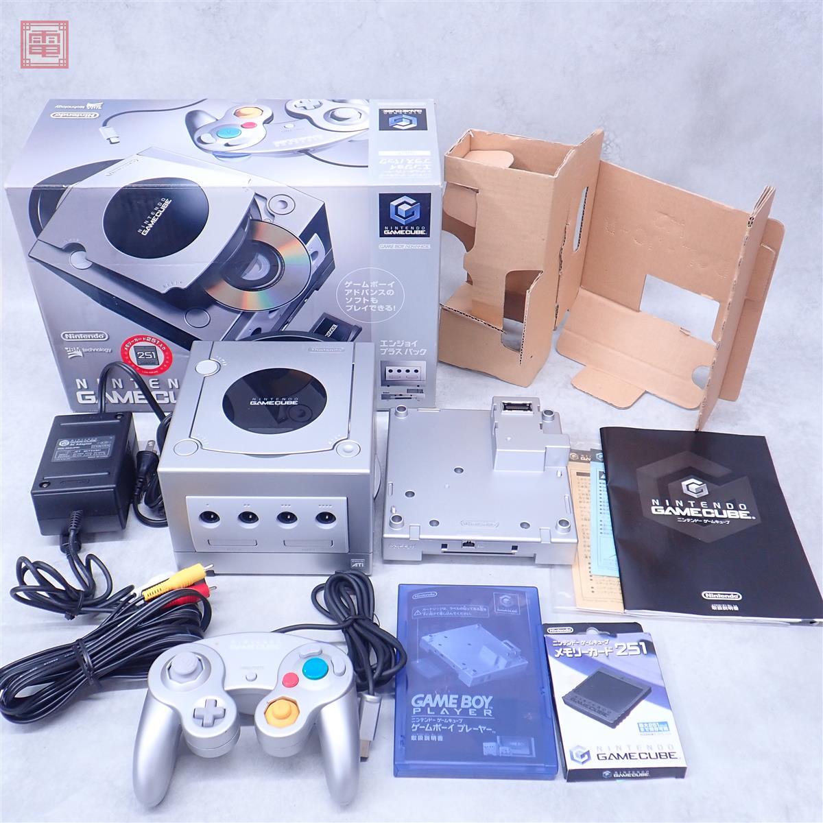 動作品 GC ゲームキューブ 本体 + ゲームボーイプレーヤー DOL-001/DOL-017 エンジョイプラスパック 箱説付【20拍卖