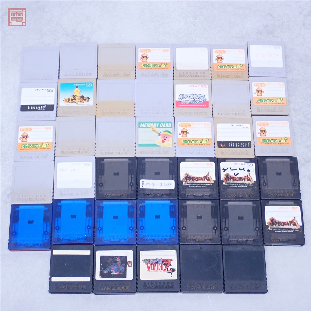 GC ゲームキューブ メモリーカード 59ブロック DOL-008 計35個/251ブロック DOL-014 計5個 まとめて 40個セット【10拍卖