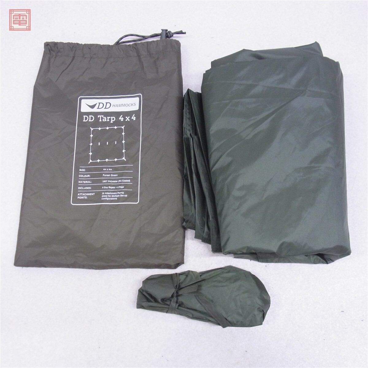 DD Hammocks DD Tarp タープ 4×4 正方形 フォレストグリーン キャンプ アウトドア ハンモック【20拍卖