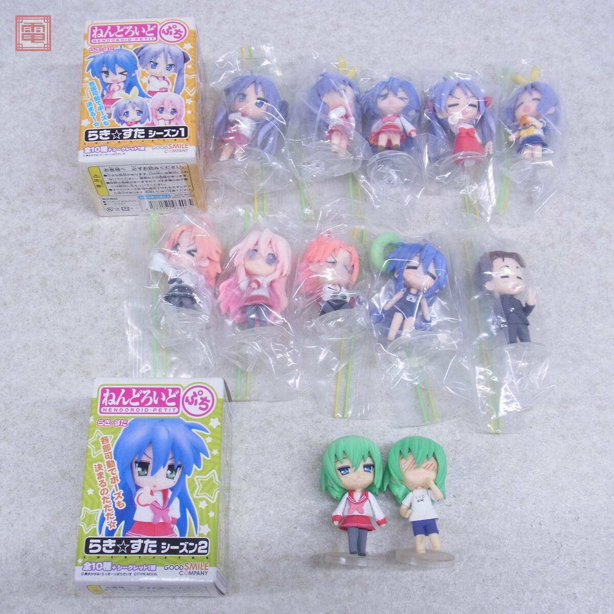 現状品 ねんどろいどぷち らき☆すた シーズン1 10種 未コンプ 泉こなた 柊かがみ 小神あきら 他/シーズン2 岩崎みなみ 2種 計12点set【20拍卖