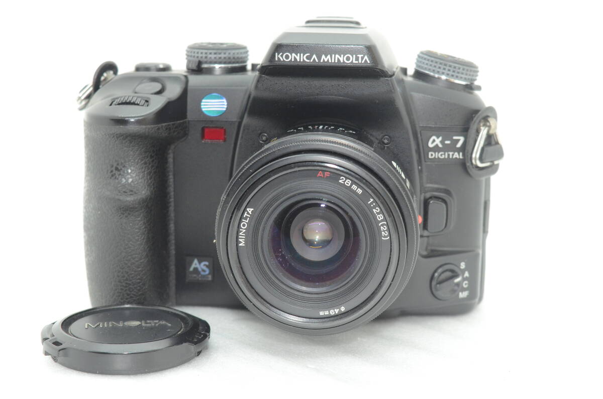 動作品 MINOLTA α-7 AF 28mm 1:2.8(22) 一眼レフカメラ フィルムカメラ ミノルタ拍卖