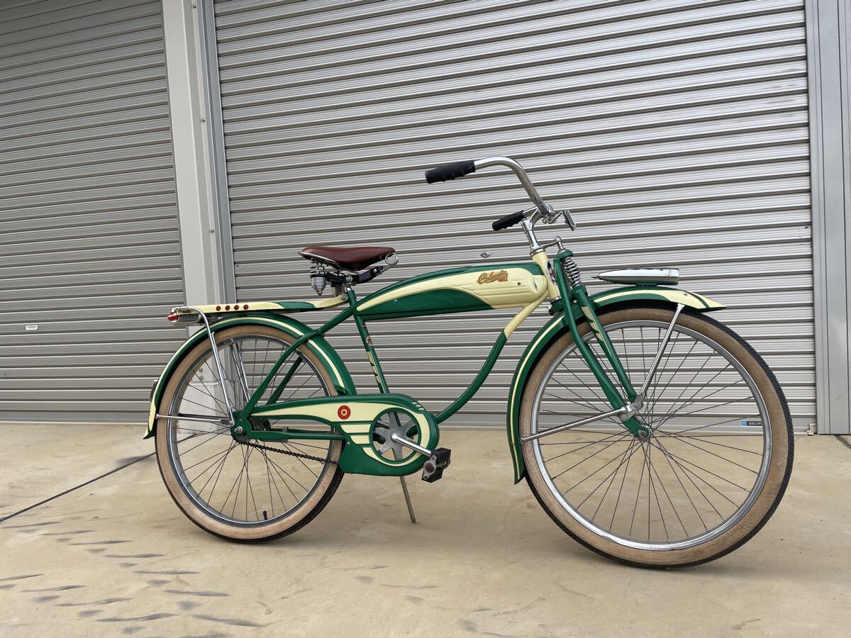 アメリカ ビンテージ自転車 グリーン コロンビア COLUMBIA ウエスフィールド MADE IN USA インテリア 実働車 狭山市 引き取り限定拍卖