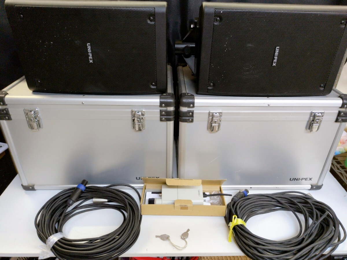 UNI-PEX モニタースピーカー EWS-120 ペア ハードケース付き Y2317拍卖