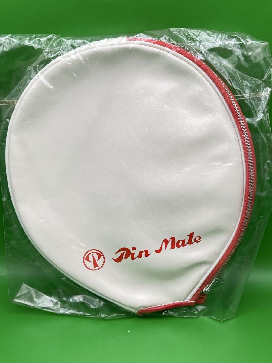 I-4【未使用・現状品・希少】Pin Mate ピンメイト 卓球ラケットケース 卓球 白×赤 Table Tennis ラケット入れ拍卖