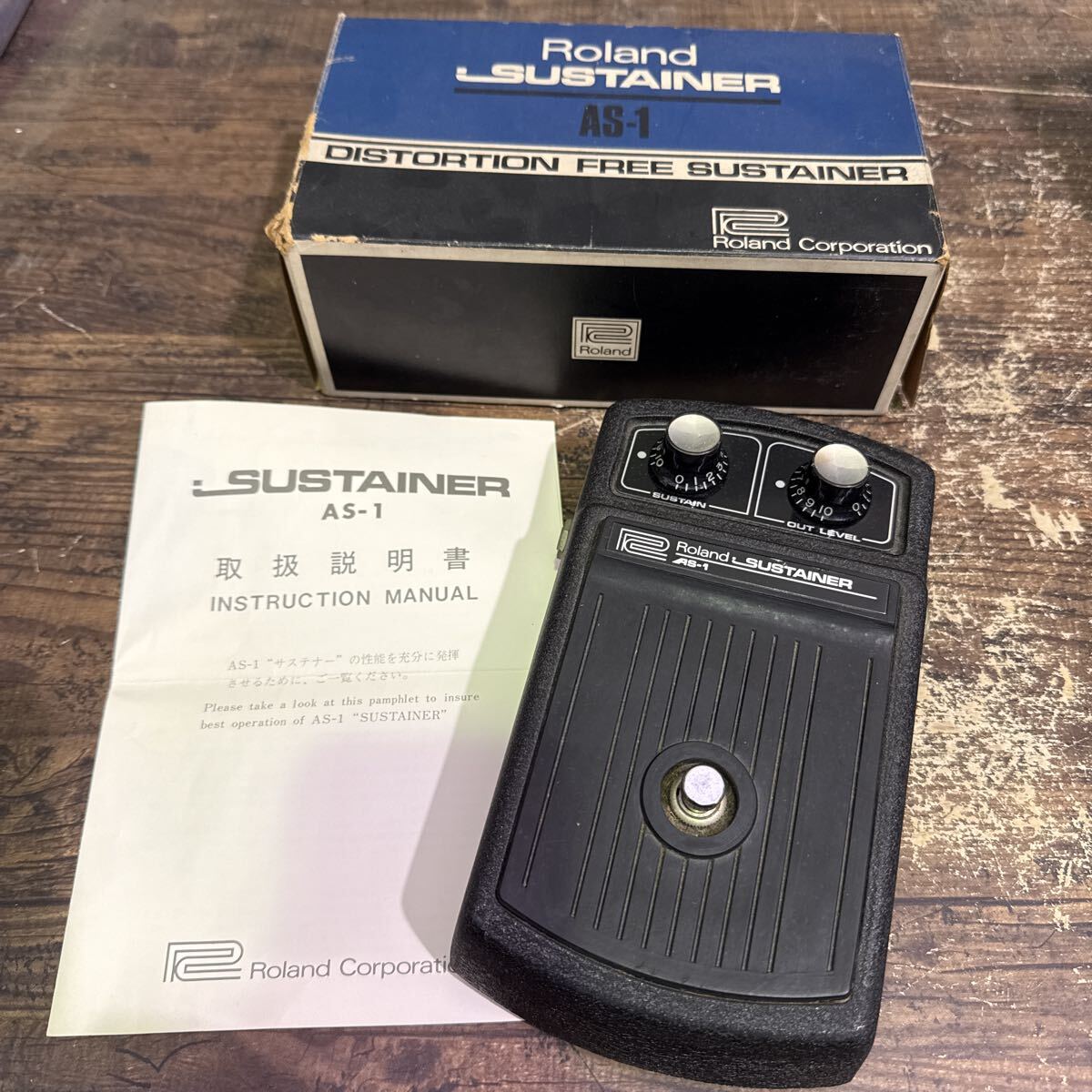 S-63◆Roland AS-1 SUSTAINER ローランド サスティナー エフェクター 音響機器拍卖