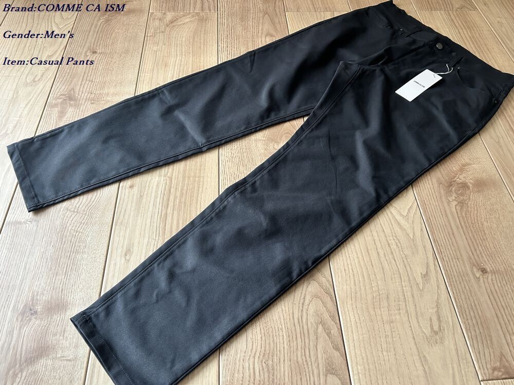 新品 COMME CA ISM コムサイズム ストレートチノデニムパンツ 05ブラック Mサイズ 99PM50 定価5,900円拍卖