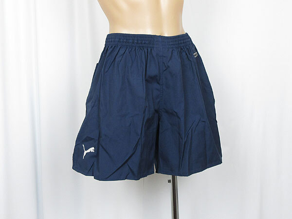 サッカーパンツ★短パン ショートパンツ ショート丈★プーマ PUMA★ネイビー×ホワイト★PM-842L★Oサイズ★日本製★未使用拍卖