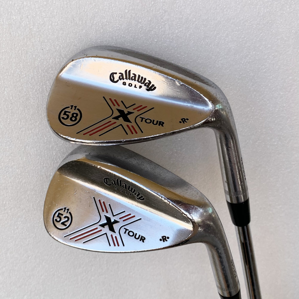 2本set キャロウェイ エックスツアー ウェッジ ロフト 52度 / 58度 Callaway X-TOUR オリジナル スチール シャフト【1161拍卖