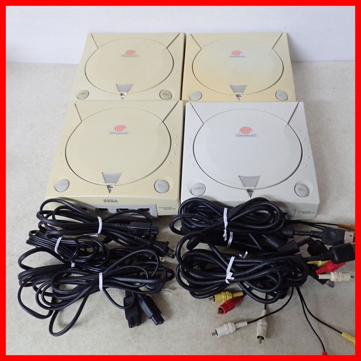 動作品 DC ドリームキャスト 本体 HKT-3000 まとめて4台セット Dreamcast ドリキャス SEGA セガ【20拍卖