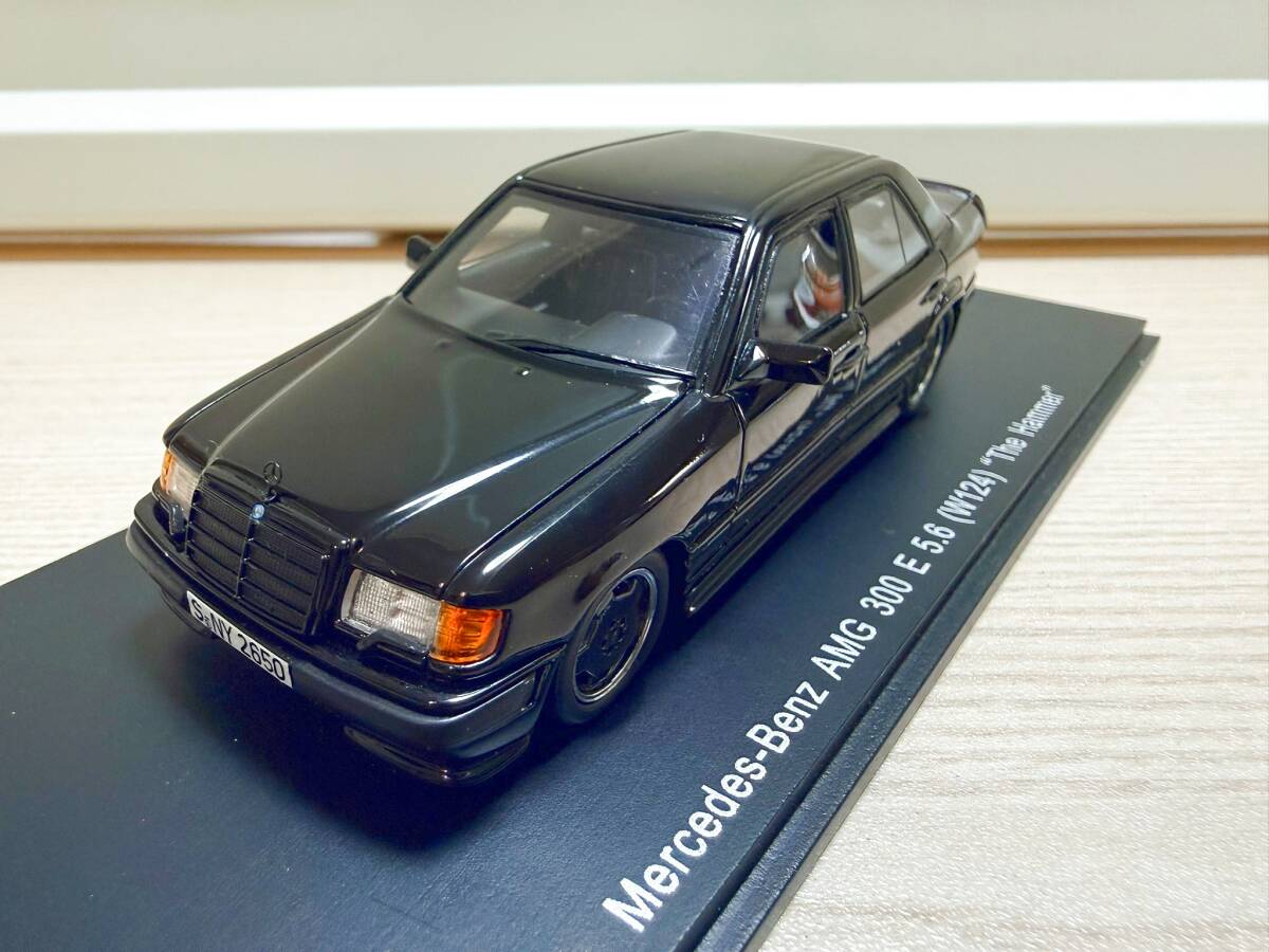 【希少・美品】1/43 ベンツ特注 スパーク 1/43 Mercedes Benz メルセデスベンツ AMG 300 E 5.6 W124 The Hammer拍卖