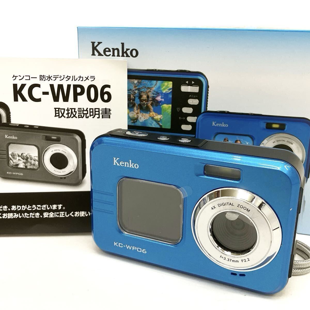 動作品 Kenko ケンコー デジタルカメラ KC-WP06 付属品有り 防水 デジタル カメラ alp古0528拍卖