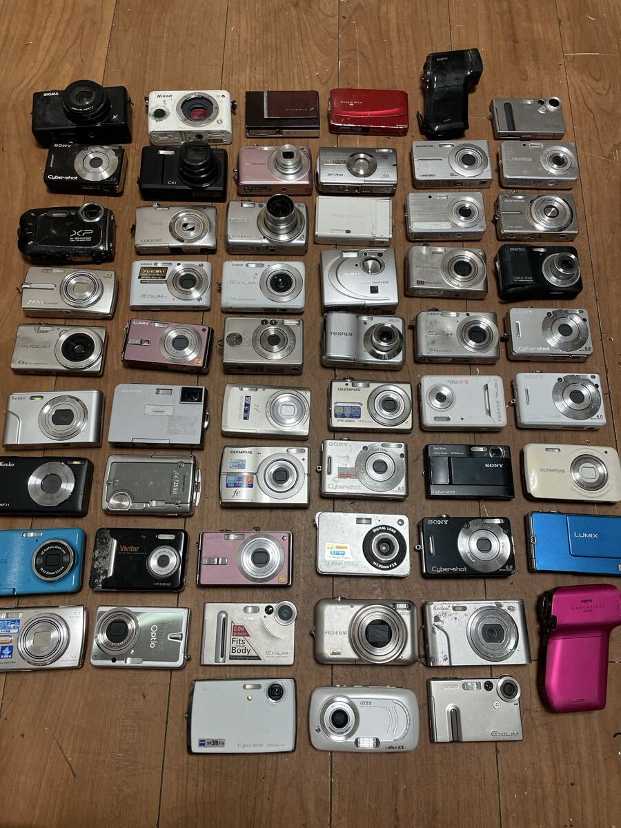 デジタルカメラ CASIO Nikon Canon OLYMPUS Panasonic SONY 57個まとめて売る拍卖
