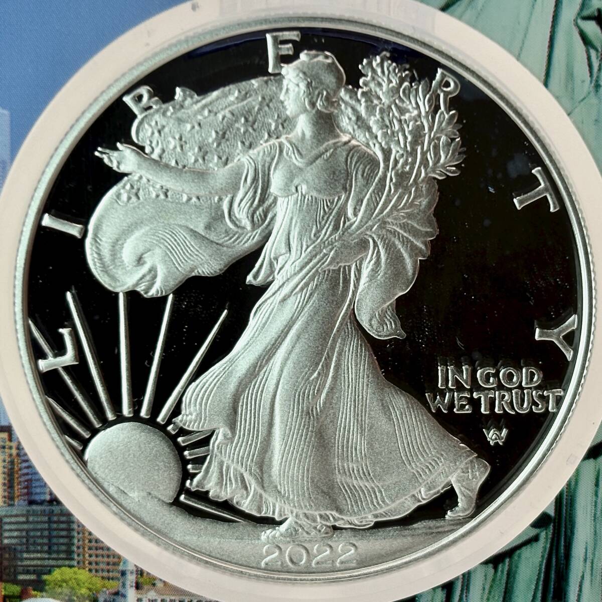 ★1円スタート 最高鑑定 2023 アメリカ シルバーイーグル 1ドル 銀貨 NGC PF70 ULTRA CAMEO ファーストデイオブイシュー FDI 自由の女神拍卖