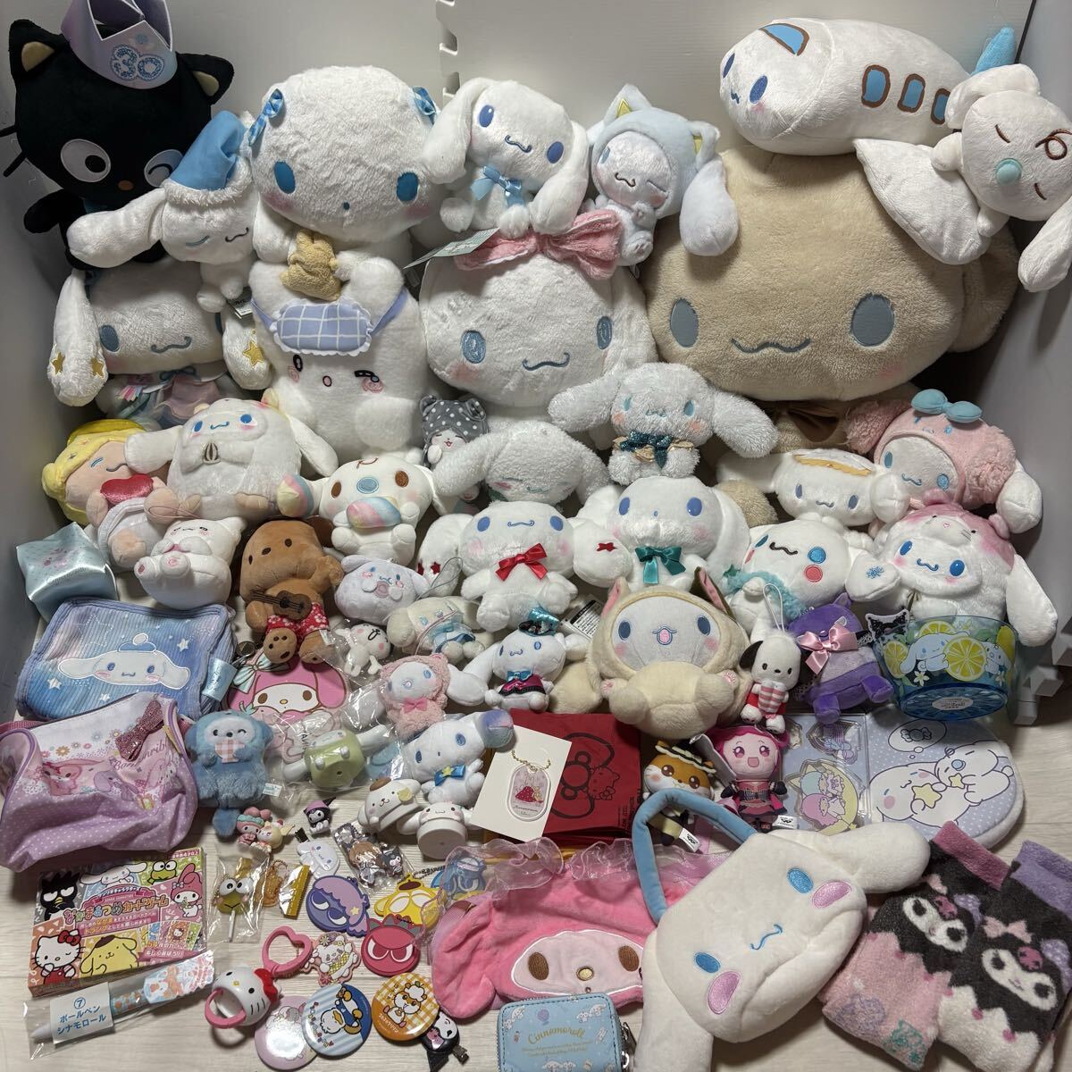 サンリオ 大量 マスコット ぬいぐるみ まとめ売り シナモロール シナモン はなまるおばけ ポチャッコ クロミ マイメログッズ バッグ ポーチ拍卖