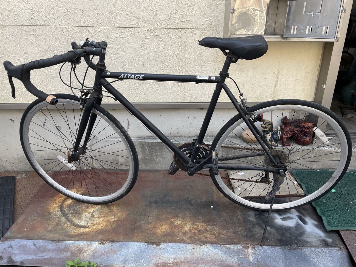 自転車 ロードバイク 18段ギア 28インチ 黒 ALTAGE 格安 中古 直接引き取り可 神奈川 横浜 鶴見拍卖