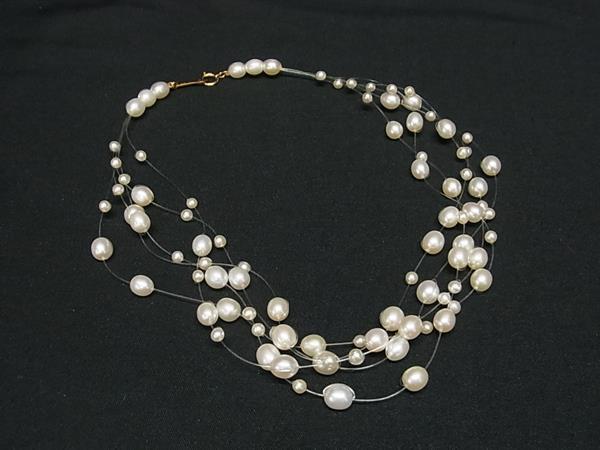 1円 ■美品■ TASAKI タサキ 本真珠 アコヤ真珠 パール約6mm K18 18金 総重量約13.15g ネックレス アクセサリー アイボリー系 HA8175拍卖