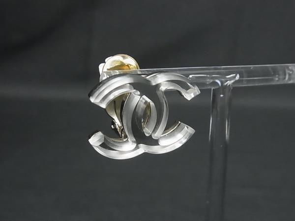 1円 CHANEL シャネル ココマーク 05 C 片耳のみ クリップ式 イヤリング レディース シルバー系 FY2298拍卖