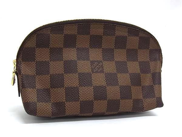 1円 ■極美品■ LOUIS VUITTON ルイヴィトン N47516 ダミエ コスメティックPM ポーチ マルチケース 小物入れ ブラウン系 FX7673拍卖