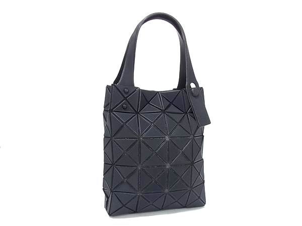 ■美品■ BAO BAO ISSEY MIYAKE バオバオイッセイミヤケ プリズム PVC ハンドバッグ トートバッグ レディース ブラック系 FX6423拍卖