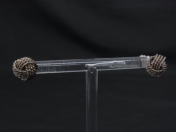 1円 TIFFANY&Co ティファニー サマセット ツイストノット SV925 ピアス アクセサリー レディース ブロンズ系 FZ3129拍卖