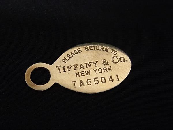 1円 ■美品■ TIFFANY&Co ティファニー リターントゥ オーバルタグ 14K 14金 総重量約2.96g ネックレストップ アクセサリー HA8172拍卖