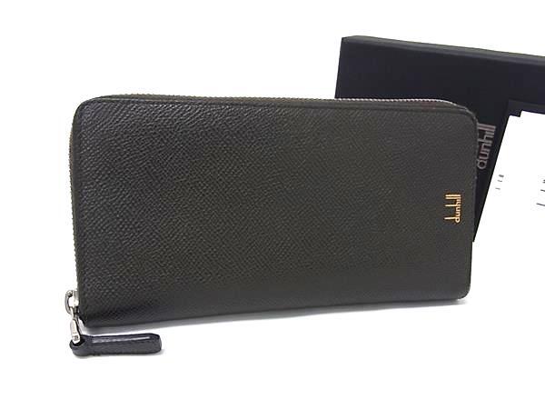 1円 ■美品■ dunhill ダンヒル レザー ラウンドファスナー 長財布 ウォレット 小銭入れ 札入れ カード入れ メンズ ブラウン系 BQ5241拍卖