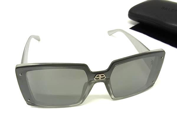 1円 ■美品■ BALENCIAGA バレンシアガ BB0081S サングラス メガネ 眼鏡 レディース メンズ ブラック系×シルバー系 HA9390拍卖