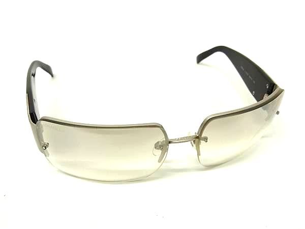 1円 ■美品■ CHANEL シャネル 4095-B c.103/6I ココマーク ラインストーン サングラス メガネ 眼鏡 シルバー系×ブラック系 FX8913拍卖