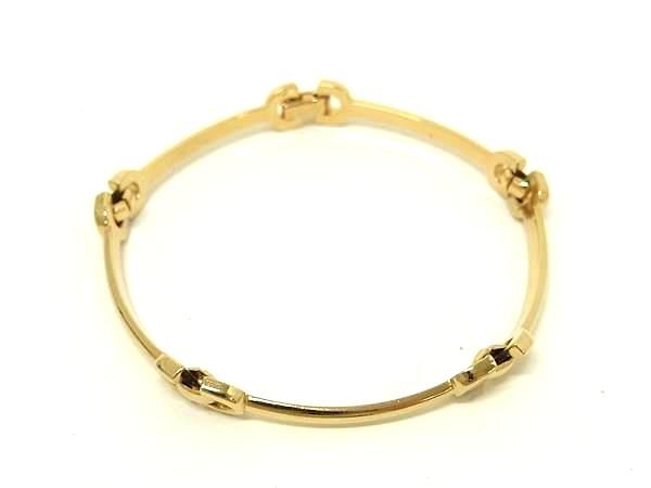 1円 ■極美品■ ChristianDior クリスチャンディオール ヴィンテージ ブレスレット アクセサリー レディース メンズ ゴールド系 BU0439拍卖