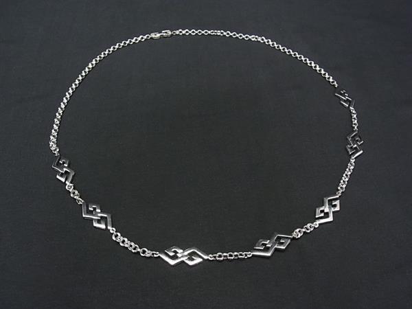 1円 ■美品■ GIVENCHY ジバンシィ ロング ネックレス ペンダント アクセサリー レディース メンズ シルバー系 BU0491拍卖