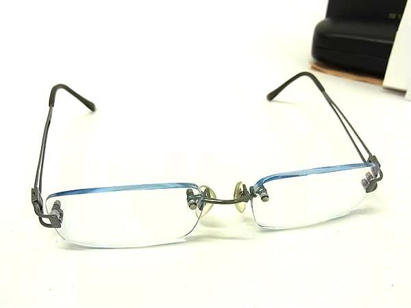 1円 ■極美品■ BVLGARI ブルガリ 度入り メガネ めがね 眼鏡 レディース メンズ シルバー系 BV0200拍卖