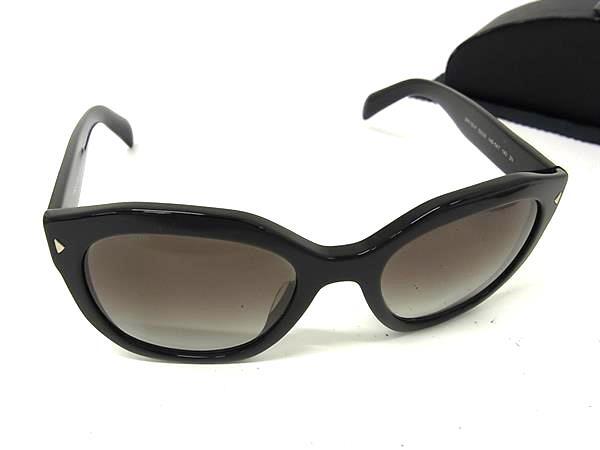 1円 ■美品■ PRADA プラダ SPR12S-F サングラス メガネ 眼鏡 レディース メンズ ブラック系 FX8645拍卖
