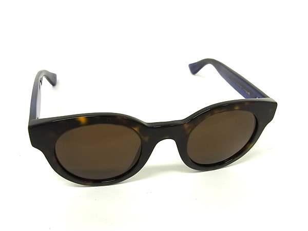 1円 ■美品■ GUCCI グッチ GG0002S べっ甲調 サングラス メガネ 眼鏡 レディース メンズ ブラウン系 FX8460拍卖