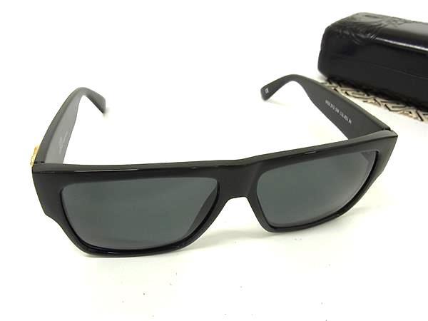 1円 ■極美品■ GIANNI VERSACE ジャンニ ヴェルサーチ MOD372/DM メデューサ サングラス メガネ 眼鏡 メンズ ブラック系 FX8533拍卖